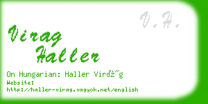 virag haller business card